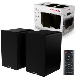 Thomson WS400DUO Sistema Multimediale Casse Scaffale Bluetooth 50W Nero