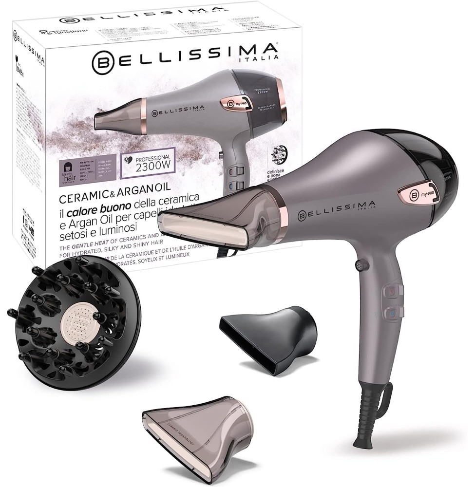 Imetec Bellissima Asciugacapelli Professionale Ceramic & Argan Oil 2300W Ioni 230