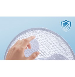 Aigostar Vicki 33JTM Ventilatore da tavolo silezioso 9 pollici 3 pale 2 velocità 22 Watt bianco