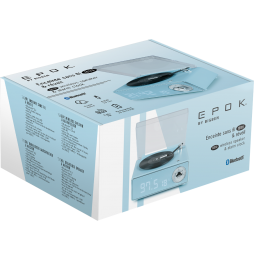 EPOK RADIO SVEGLIA FM SPEAKER RETRO' GIRADISCHI Bluetooth® 5.3 AUX-IN SD 15W