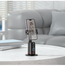 Hoco K23 Supporto Smartphone 360 Tracking Viso AI Telecomando USB-C Nero