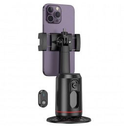 Hoco K23 Supporto Smartphone 360 Tracking Viso AI Telecomando USB-C Nero