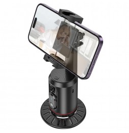 Hoco K23 Supporto Smartphone 360 Tracking Viso AI Telecomando USB-C Nero