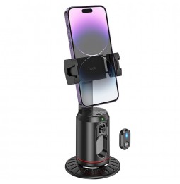 Hoco K23 Supporto Smartphone 360 Tracking Viso AI Telecomando USB-C Nero