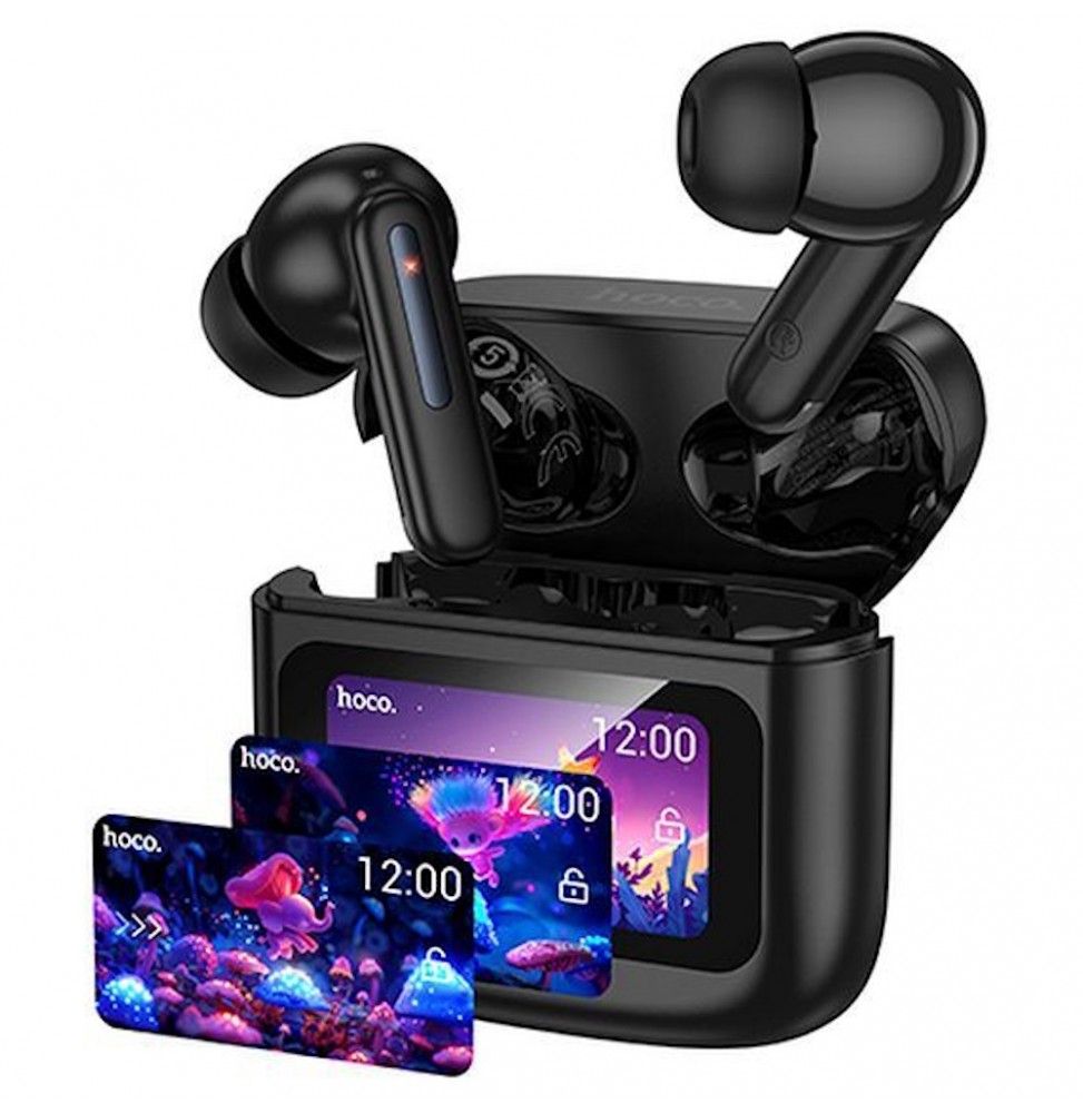 Hoco Auricolari TWS EQ14 Neri Bluetooth 5.3 Touch 20 Ore Autonomia