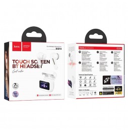 Hoco Auricolari TWS EQ14 Bianchi Bluetooth 5.4 Touch 20 Ore Autonomia
