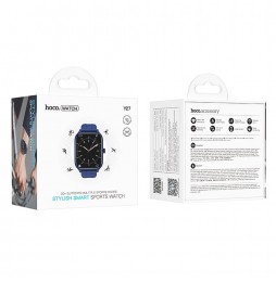 Hoco Y27 Smartwatch 1.81" Chiamate Bt Cardio Fitness Benessere Ip67 Blu