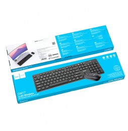 Hoco GM17 Set Tastiera E Mouse Wireless Layout Italiano 104 Tasti Dpi Regolabile