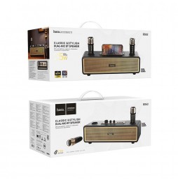 Hoco BS63 Cassa Party Portatile Bluetooth® Mp3 Karaoke Usb Aux Fm 2 Microfoni