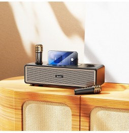 Hoco BS63 Cassa Party Portatile Bluetooth® Mp3 Karaoke Usb Aux Fm 2 Microfoni