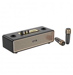 Hoco BS63 Cassa Party Portatile Bluetooth® Mp3 Karaoke Usb Aux Fm 2 Microfoni