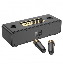 Hoco BS63 Cassa Party Portatile Bluetooth® Mp3 Karaoke Usb Aux Fm 2 Microfoni