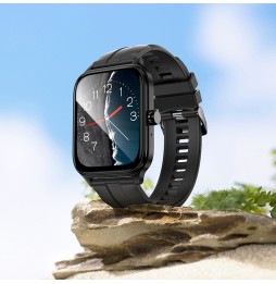 Hoco Y27 Smartwatch 1.81" Chiamate Bt Cardio Fitness Benessere Ip67 Nero