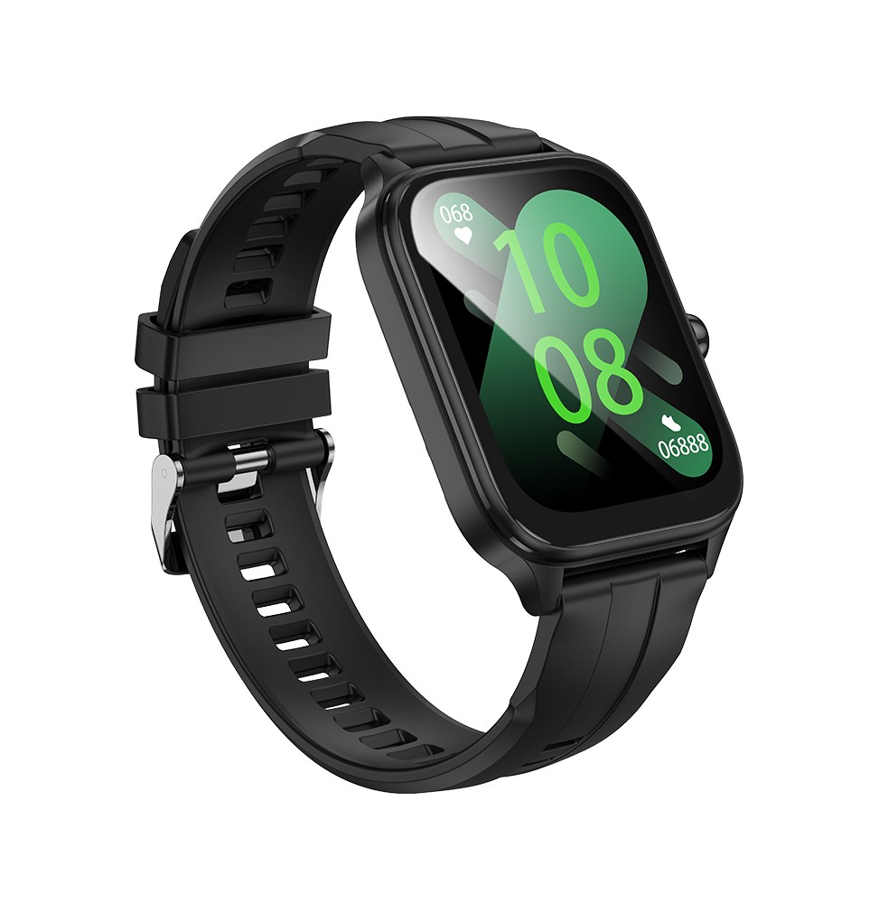 Hoco Y27 Smartwatch 1.81" Chiamate Bt Cardio Fitness Benessere Ip67 Nero