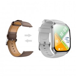 Hoco Y28 Smartwatch Amoled 1.96 Chiamate Bt Ip67 Cardio Pro Silver