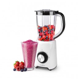 Nedis Frullatore con Bicchiere 2 velocità a impulsi Lame in acciaio inox 800 Watt 1,5 litri