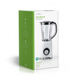 Nedis Frullatore con Bicchiere 2 velocità a impulsi Lame in acciaio inox 800 Watt 1,5 litri