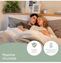 Imetec Scaldasonno Singolo Adapto Termocoperta Elettrica 6 Livelli Cotone 150x80