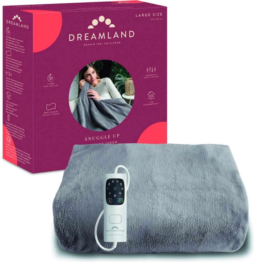 DREAMLAND CALDO PLAID TERMO COPERTA ELETTRICA 160x120 LAVABILE IN LAVATRICE 26130