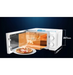 Germanica Forno Microonde 19 Litri 700 Watt Bianco XmartWave
