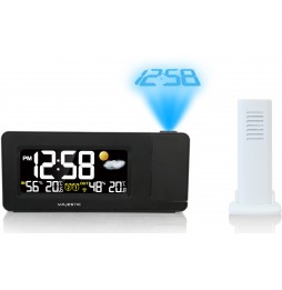 MAJESTIC WT 249 SSVEGLIA CON STAZIONE BAROMETRICA E PROIEZIONE ORA TEMPERATURA INTERNA ESTERNA SENSORE WIRELESS