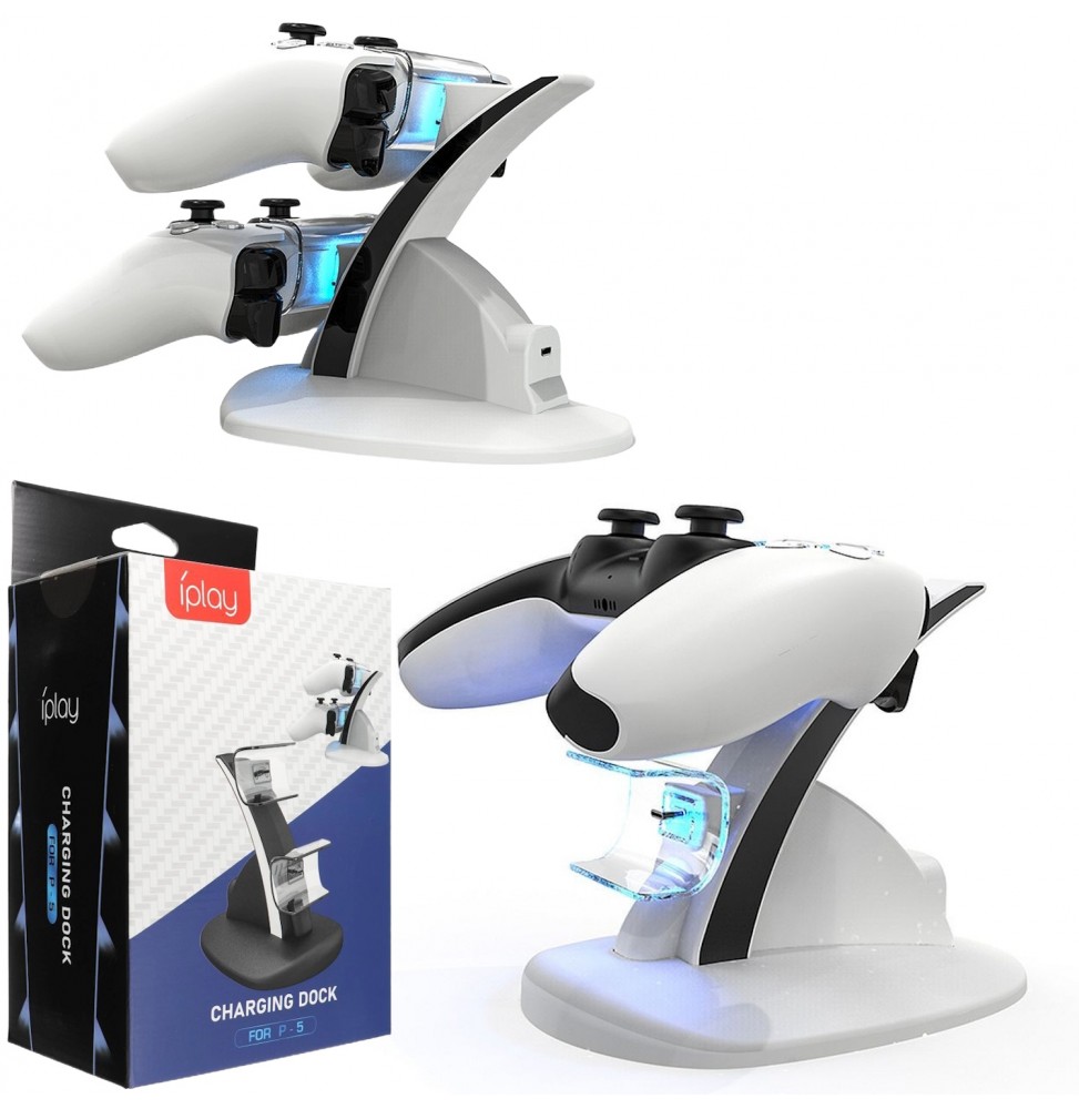 Base Di Ricarica Controller Dualsense Ps5 Dock Stazione Caricatore Playstation 5