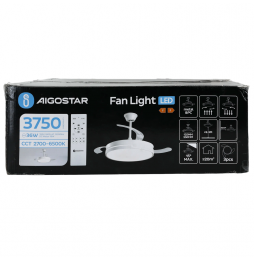 AIGOSTAR VENTILATORE DA SOFFITTO PALE A SCOMPARSA LED REGOLABILE TELECOMANDO