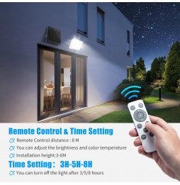 Aigostar Faro LED Solare 200W CCT IP66 16000mAh Luce 3000K/6500K