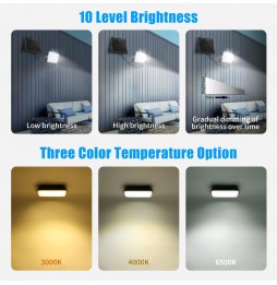 Aigostar Faro LED Solare 200W CCT IP66 16000mAh Luce 3000K/6500K