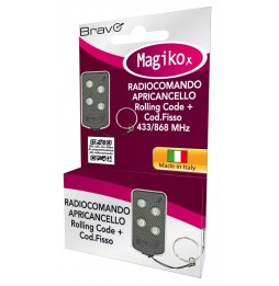 Bravo Magikox Telecomando Universale Rolling Code 433-868 MHz Cancelli 4 Canali
