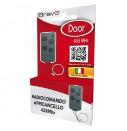 Bravo Door – Telecomando Universale 4 Tasti 433 MHz per Cancelli e Antifurti