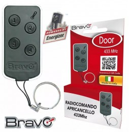 Bravo Door – Telecomando Universale 4 Tasti 433...