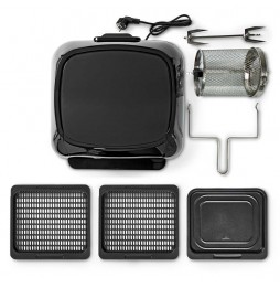 Aigostar Friggitrice ad Aria 12L 1500W Forno 9 in 1 LED Touch con Girarrosto
