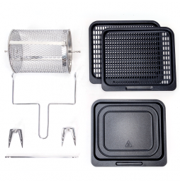Aigostar Friggitrice ad Aria 12L 1500W Forno 9 in 1 LED Touch con Girarrosto