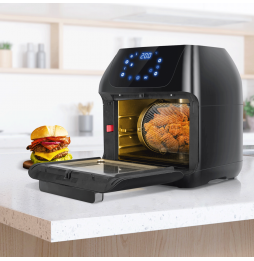 Aigostar Friggitrice ad Aria 12L 1500W Forno 9 in 1 LED Touch con Girarrosto