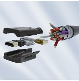 Aigostar Cavo HDMI 3m Nero Alta Velocità Trasmissione Audio Video Tv