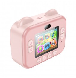 Hoco DV204 Fotocamera Bambini Stampante Termica 48mp Ips Rosa