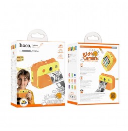 Hoco DV204 Fotocamera Bambini Stampante Termica 48mp Ips Arancio