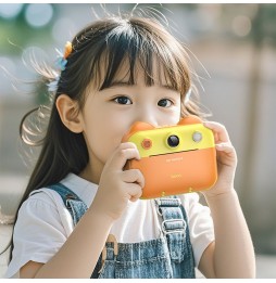 Hoco DV204 Fotocamera Bambini Stampante Termica 48mp Ips Arancio