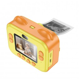 Hoco DV204 Fotocamera Bambini Stampante Termica 48mp Ips Arancio