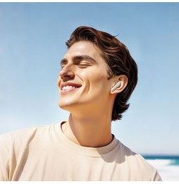 Hoco EQ21 Auricolari Wireless Tws Bt 5.4 Anc Enc Touch Display Hifi Bianco