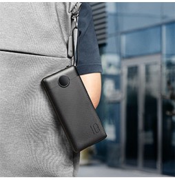 Veger C20 Powerbank 20000 mAh Cavi Integrati USB-C Lightning Micro USB Nero