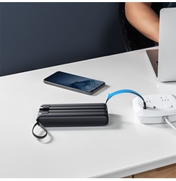 Veger C20 Powerbank 20000 mAh Cavi Integrati USB-C Lightning Micro USB Nero