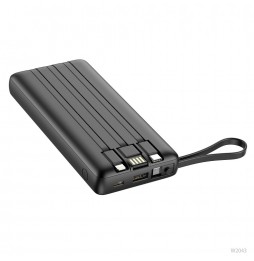 Veger C20 Powerbank 20000 mAh Cavi Integrati USB-C Lightning Micro USB Nero