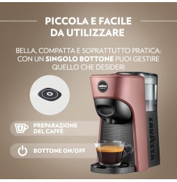Lavazza A Modo Mio Tiny Eco Macchina da Caffè a Capsule 1450 Watt Rosa