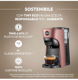 Lavazza A Modo Mio Tiny Eco Macchina da Caffè a Capsule 1450 Watt Rosa