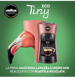 Lavazza A Modo Mio Tiny Eco Macchina da Caffè a Capsule 1450 Watt Rosa