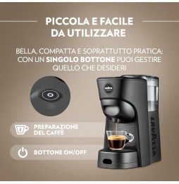 Lavazza A Modo Mio Tiny Eco Macchina da Caffè a Capsule 1450 Watt Nera