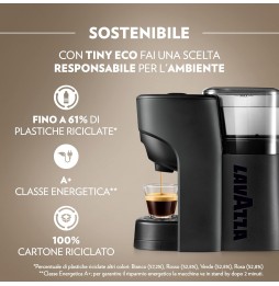 Lavazza A Modo Mio Tiny Eco Macchina da Caffè a Capsule 1450 Watt Nera