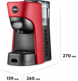 Lavazza A Modo Mio Tiny Eco Macchina da Caffè a Capsule 1450 Watt Rossa